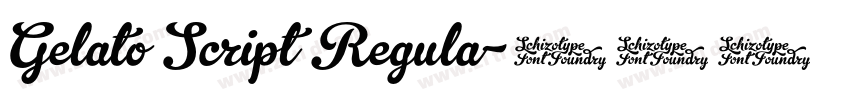 Gelato Script Regula字体转换